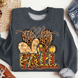 Hello Fall Shirt, Floral Pumpkin Sweatshirt, Fall Shirt