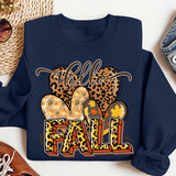 Hello Fall Shirt, Floral Pumpkin Sweatshirt, Fall Shirt