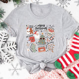 Merry Christmas Shirt, Tis The Season Shirt, Cookies and Milk Tee