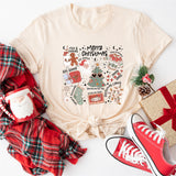 Merry Christmas Shirt, Tis The Season Shirt, Cookies and Milk Tee
