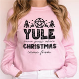 Merry Yule and Happy Solstice Christmas Sweatshirt