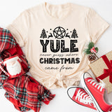 Merry Yule and Happy Solstice Christmas Sweatshirt