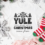 Merry Yule and Happy Solstice Christmas Sweatshirt