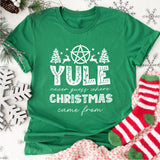 Merry Yule and Happy Solstice Christmas Sweatshirt