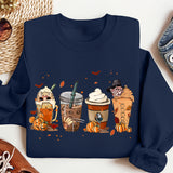 Fall Coffee Shirt, Cute Fall Sweatshirt, Thanksgiving Shirt