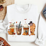 Fall Coffee Shirt, Cute Fall Sweatshirt, Thanksgiving Shirt