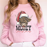 Mooey Christmas Sweatshirt, Christmas Sweatshirt, Cows Sweatshirt