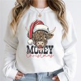 Mooey Christmas Sweatshirt, Christmas Sweatshirt, Cows Sweatshirt