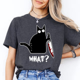 Killer Cat Halloween Sweatshirts, Spooky Cat Shirts