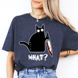 Killer Cat Halloween Sweatshirts, Spooky Cat Shirts