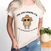 The One Where It's Thanksgiving Shirt, Friends Turkey Thankful Shirt