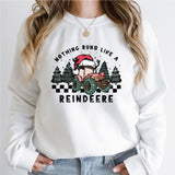 Nothing Runs Like a Reindeer Sweatshirt, Christmas Tractor Reindeer Sweater
