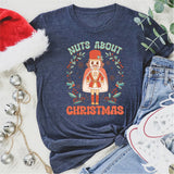 Nuts About Christmas Shirt, Lets Get Crackin', Retro Xmas Shirt, Nut Cracker Christmas Shirt, Merry Christmas Shirt, Christmas Party Shirt