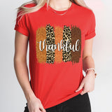Thankful Shirt, Thanksgiving Shirt, Leopard Thankful Shirt