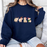 Pig Christmas Shirt, Christmas Farm Shirt, Pig Lover Gift, Christmas sweatshirts