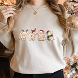 Pig Christmas Shirt, Christmas Farm Shirt, Pig Lover Gift, Christmas sweatshirts