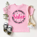 I'm The Youngest Sister Shirt, Family Sibling Shirt