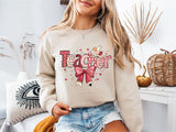 Teacher Coquette Shirt, Teacher Valentine Sweatshirt, Cupid's Favorite Teacher Shirt
