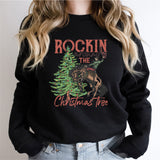 Rockin' Around The Christmas Tree Shirt, Retro Christmas Western Shirt
