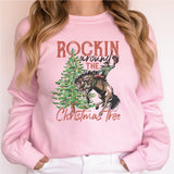 Rockin' Around The Christmas Tree Shirt, Retro Christmas Western Shirt