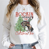 Rockin' Around The Christmas Tree Shirt, Retro Christmas Western Shirt