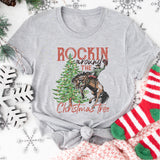 Rockin' Around The Christmas Tree Shirt, Retro Christmas Western Shirt