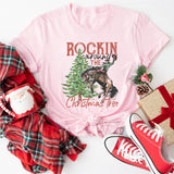 Rockin' Around The Christmas Tree Shirt, Retro Christmas Western Shirt