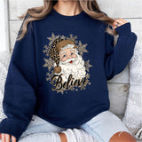 Santa Believe Shirt, Christmas Hoodie, Santa Sweatshirt, Christmas Gift Shirt, Christmas Party Shirt, Santa Tee, Christmas Believe Shirt