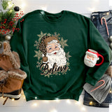 Santa Believe Shirt, Christmas Hoodie, Santa Sweatshirt, Christmas Gift Shirt, Christmas Party Shirt, Santa Tee, Christmas Believe Shirt