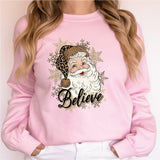 Santa Believe Shirt, Christmas Hoodie, Santa Sweatshirt, Christmas Gift Shirt, Christmas Party Shirt, Santa Tee, Christmas Believe Shirt