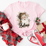 Santa Believe Shirt, Christmas Hoodie, Santa Sweatshirt, Christmas Gift Shirt, Christmas Party Shirt, Santa Tee, Christmas Believe Shirt