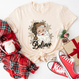 Santa Believe Shirt, Christmas Hoodie, Santa Sweatshirt, Christmas Gift Shirt, Christmas Party Shirt, Santa Tee, Christmas Believe Shirt