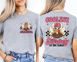 Custom Coolest Turkey Shirt, Personalized Thanksgiving Shirt
