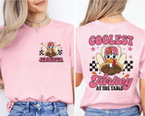 Custom Coolest Turkey Shirt, Personalized Thanksgiving Shirt
