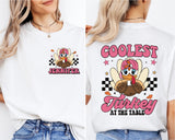 Custom Coolest Turkey Shirt, Personalized Thanksgiving Shirt