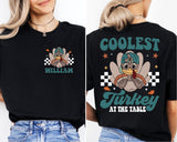 Custom Coolest Turkey Shirt, Personalized Thanksgiving Shirt