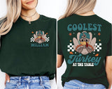 Custom Coolest Turkey Shirt, Personalized Thanksgiving Shirt