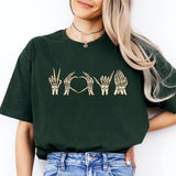 Skeleton Hands Heart Shirt, Skeleton Hand Shirt