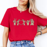 Skeleton Hands Heart Shirt, Skeleton Hand Shirt