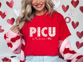 PICU Nurse Valentines Day Shirt, PICU Valentines T-Shirt, PICU Nurse Love Shirt