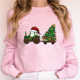 Tractor Christmas Tree Shirt, Christmas Light Shirt, Funny Farmer Christmas Gift Shirt