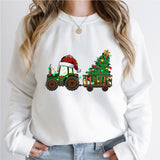 Tractor Christmas Tree Shirt, Christmas Light Shirt, Funny Farmer Christmas Gift Shirt