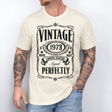 Vintage 1973 Shirt, Custom Birthday Shirt