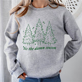Tis The Damn Season Christmas Tree Shirt, Merry Christmas Sweatshirt