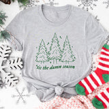 Tis The Damn Season Christmas Tree Shirt, Merry Christmas Sweatshirt