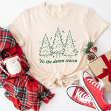Tis The Damn Season Christmas Tree Shirt, Merry Christmas Sweatshirt