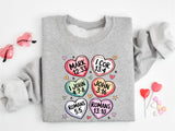 Conversation Hearts Sweatshirt, Christian Conversation Hearts Shirt, Valentine's Day Tees