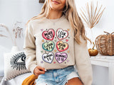 Conversation Hearts Sweatshirt, Christian Conversation Hearts Shirt, Valentine's Day Tees