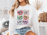 Conversation Hearts Sweatshirt, Christian Conversation Hearts Shirt, Valentine's Day Tees