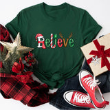 Believe Christmas Shirt, Merry Christmas Tees